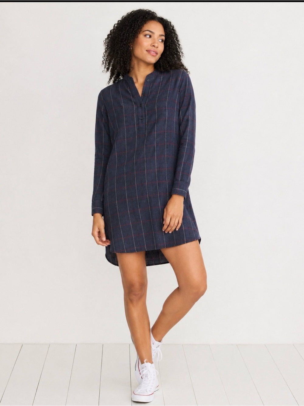 MARINE LAYER Savannah Flannel Shirt Dress